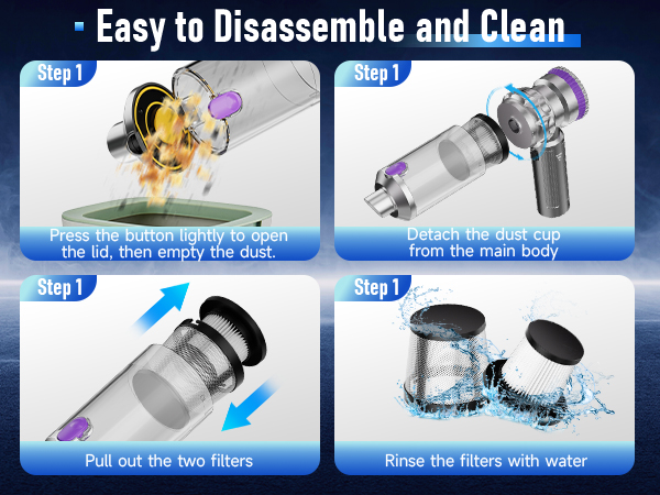 easy clean and durable car vacuum