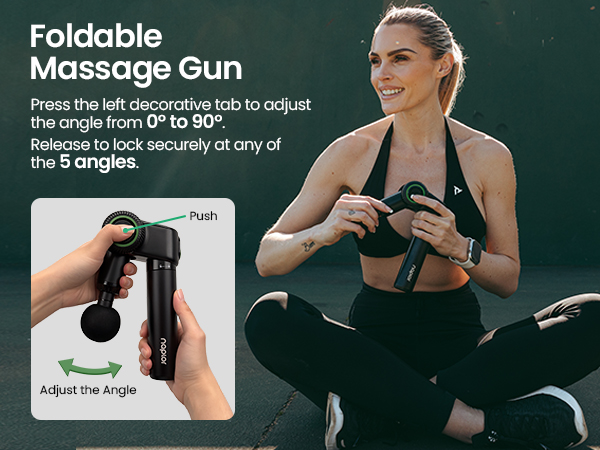 Massage Gun with Extendable Handle