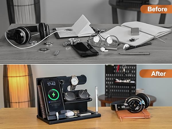 Handcrafted Wooden Phone Docking Station