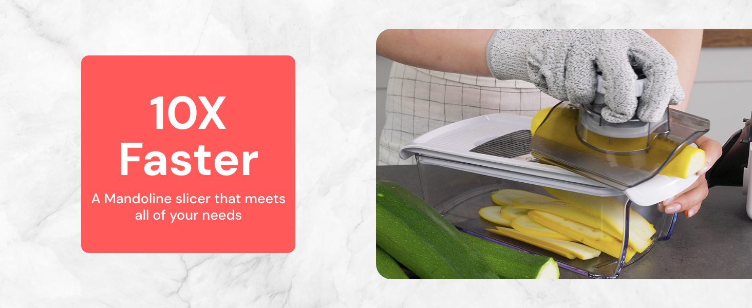 Do more in less time with Fullstar mandoline slicer
