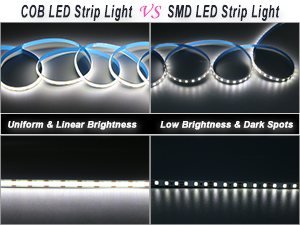 COB LED STRIP LIGHT VS SMD LED STRIP LIGHT