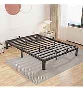 ROIL 7 inch Metal Queen Bed Frame with Rounded Corner Mattress Retainers 3500LBS Heavy Duty Steel...