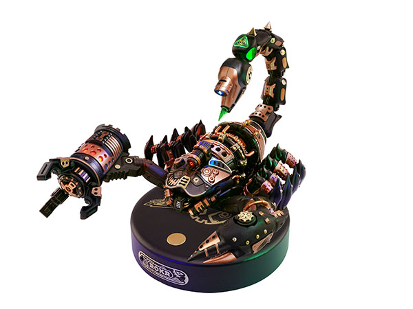 ROKR Mechanical Manta Ray 3D Metal Model Puzzle for Adults & Teens, Mechanical STEM Model Building K...