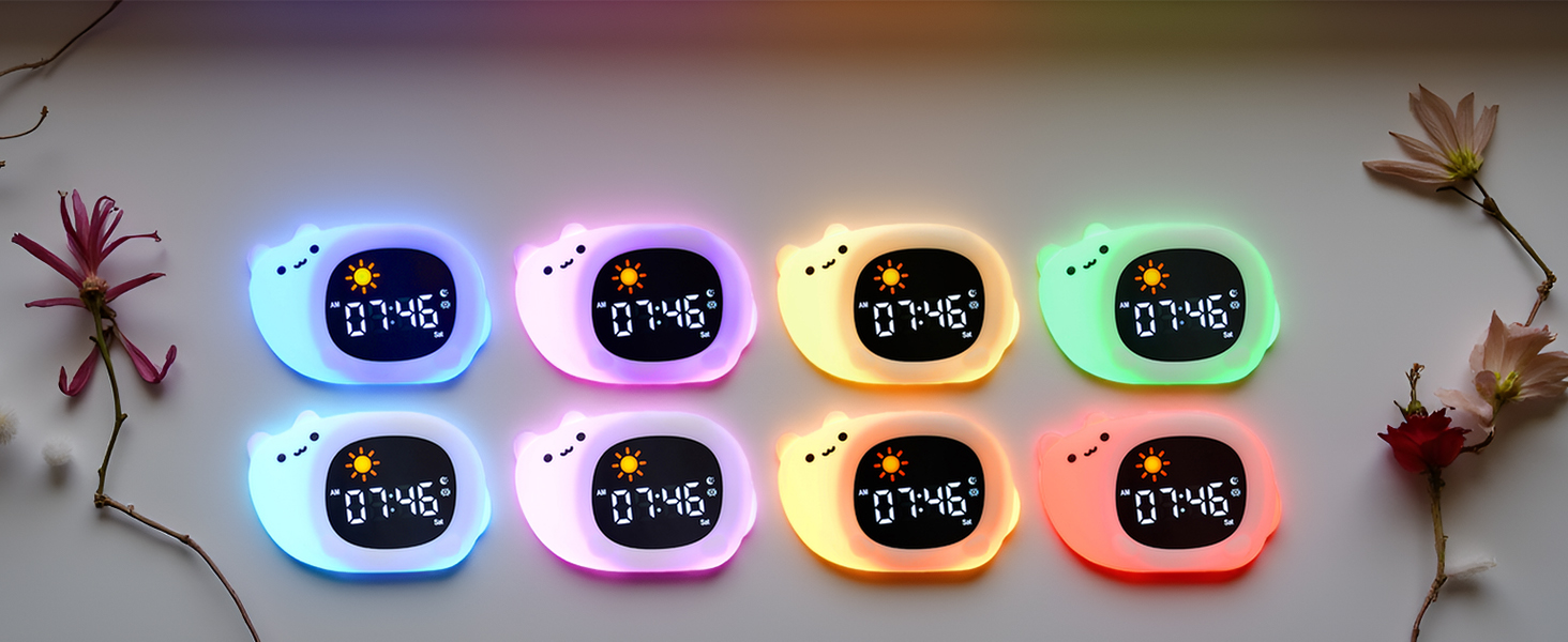 cute alarm clock digital clock ok to wake clock