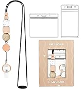 Retractable Lanyards for ID Badges and Keys, Cute Breakaway Teacher Lanyard with Badge Holders an...