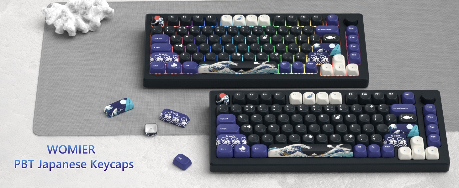 MOA Keycaps, PBT Keycaps 75 Percent