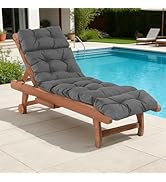 Chaise Lounge Cushions Outdoor,Waterproof &amp; Fade Resistant Patio Lounge Chair Cushions for Outdoo...