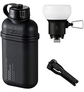 ELECOM NESTOUT Portable Charger and Lamp, 10000mAh Outdoor Battery Power Bank, 20W USB-C Fast Cha...