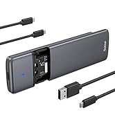 Sokiwi M.2 NVMe SATA SSD Enclosure USB Adapter Tool-Free, USB 3.2 Gen2 10Gbps External NVMe PCI-E...