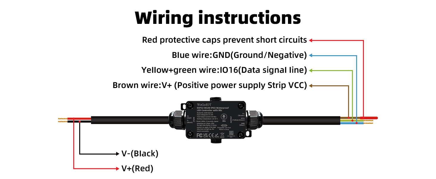 Waterproof ESP32 WLED Controller