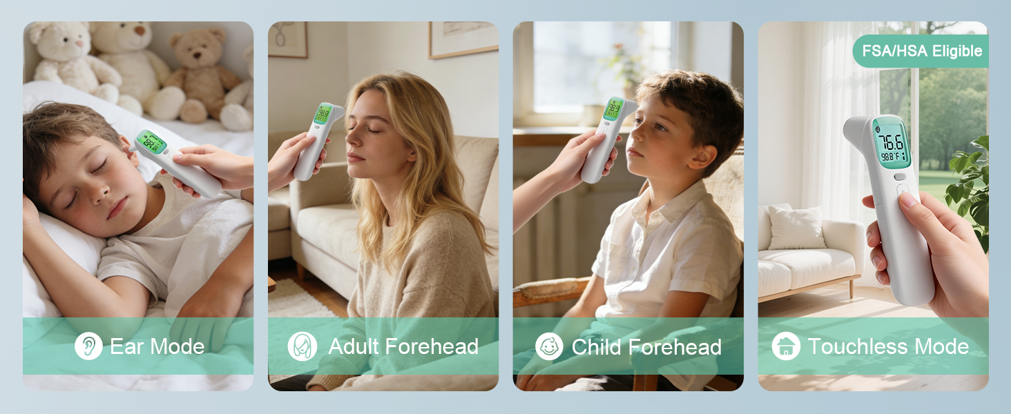 Synolmedic Thermometer for Kids and Adults,Baby Ear Thermometer Infrared Digital Thermometers