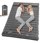 Elegear Double Sleeping Pad for Camping, 4" Ultra-Thick Self Inflating Camping Pad 2 Person with ...