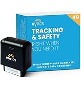 Vyncs - GPS Tracker for Vehicles, [No Monthly Fee], 4G LTE, Vehicle Location, Trip History, Drivi...