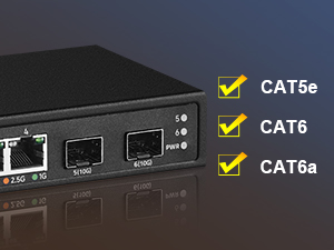 4-Port 2.5G switch with 2-Port 10G SFP
