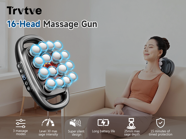 16-Head massage gun