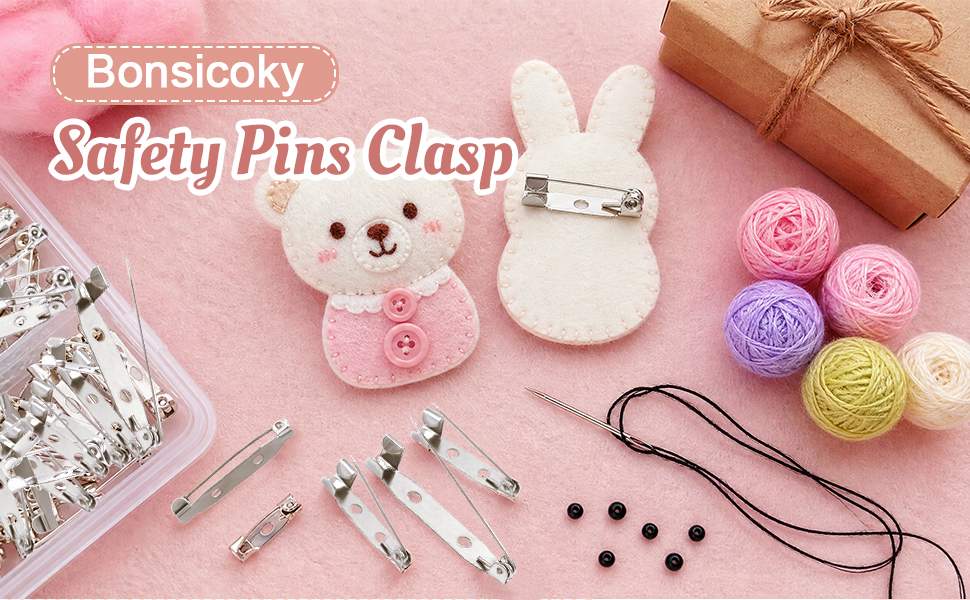 Safety Pins Clasps