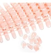 LIARTY 240 Pcs Press On Nails Short, French Tip False Nails Manicure, 12 Size Acrylic Full Cover ...