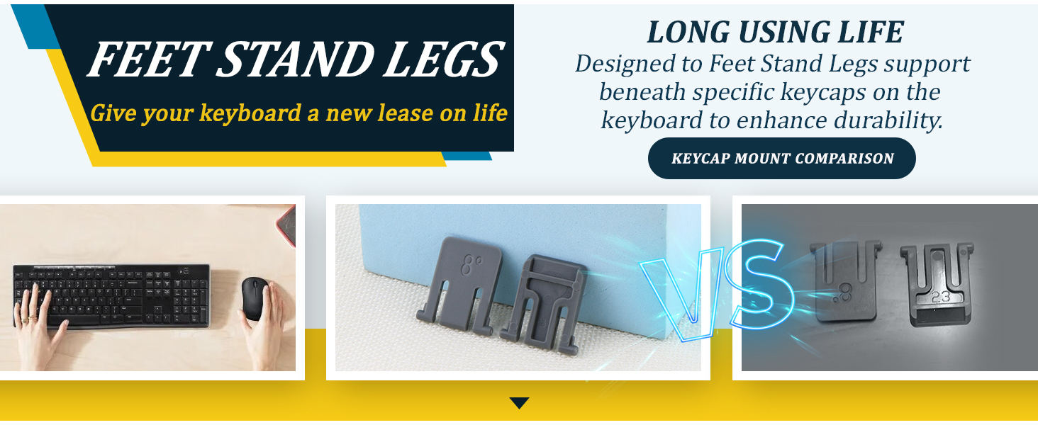 Keyboard Stand Feet Legs for Logitech K270 K260 K275 K200 MK270 MK260