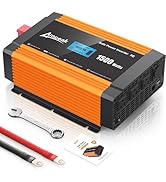 Ampeak 1500W Power Inverter 6.2A Dual USB Ports 3AC Outlets Inverter DC 12V to AC 110V Cigarette ...