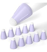 JOOSKO Apple Pencil Nib Protector, Silicone Fiber Nib Cover [Pack of 10], Non-Slip Purple