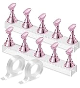 Etercycle Nail Stand Acrylic Nail Art Display Stand Practice Nail Holder for Painting Nails Magne...