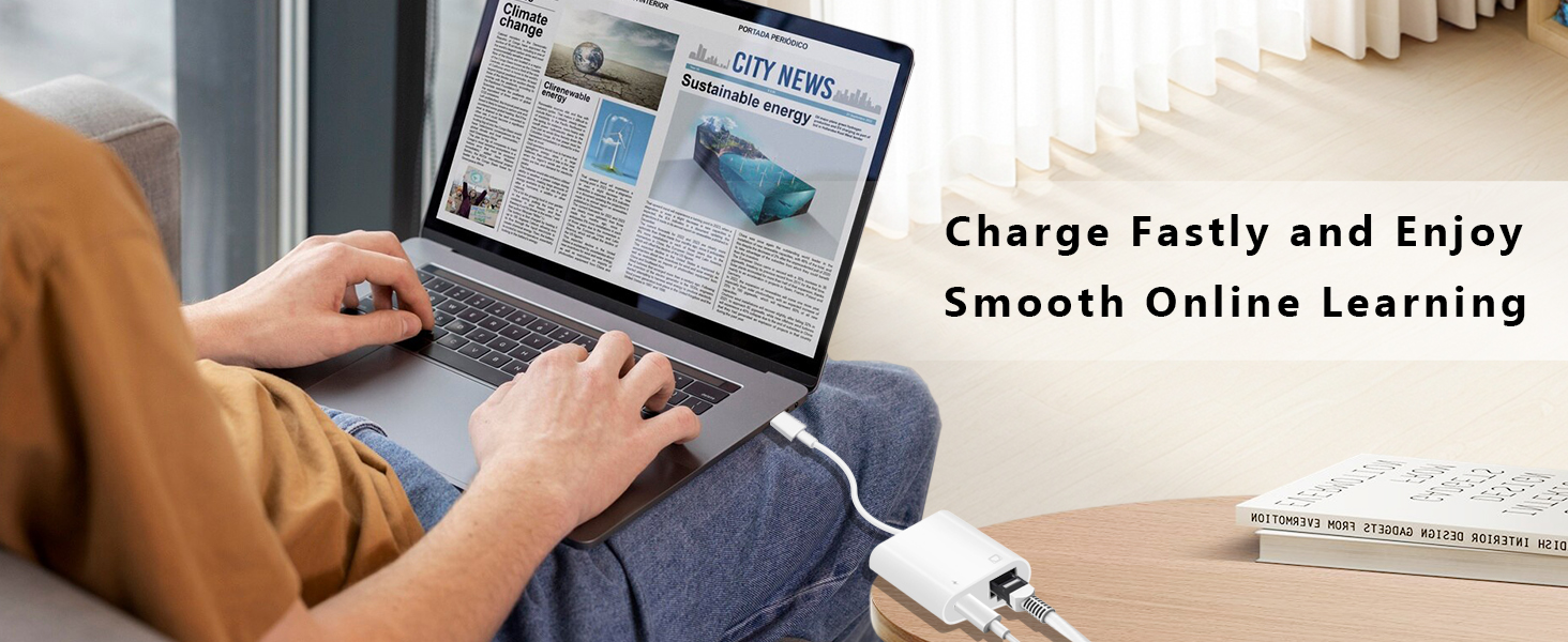 USB C to Ethernet adapter USB C to RJ45 Ethernet adapter iPad Ethernet adapter to USB C