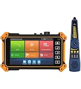 WANLUTECH OTDR Fiber Optic Tester, IP Camera Tester OTDR 1310/1550nm 28/26dB 5.4 inch Touchscreen...