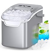 COWSAR Ice Maker Countertop, Portable Ice Machine with Self-Cleaning, 26.5 lbs/24Hrs, 8 Ice Cubes...