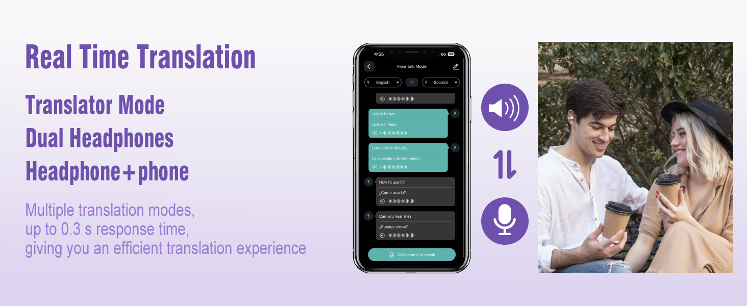 ai translation earbuds real time