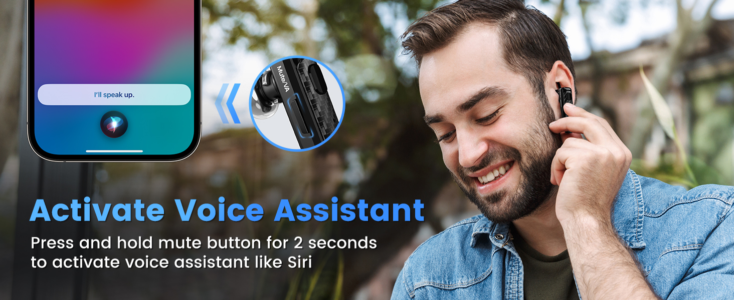  360°retractable ear hook and flip-boom arm swivels and rotates for a secure fit