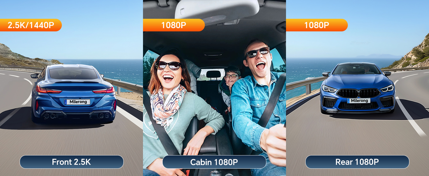 camera for car records inside and out