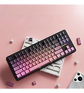 EWEADN X87 Wireless Mechanical Keyboard ASMR,10000mAh Battery, 75% Keyboard with Huano Arctic Swi...