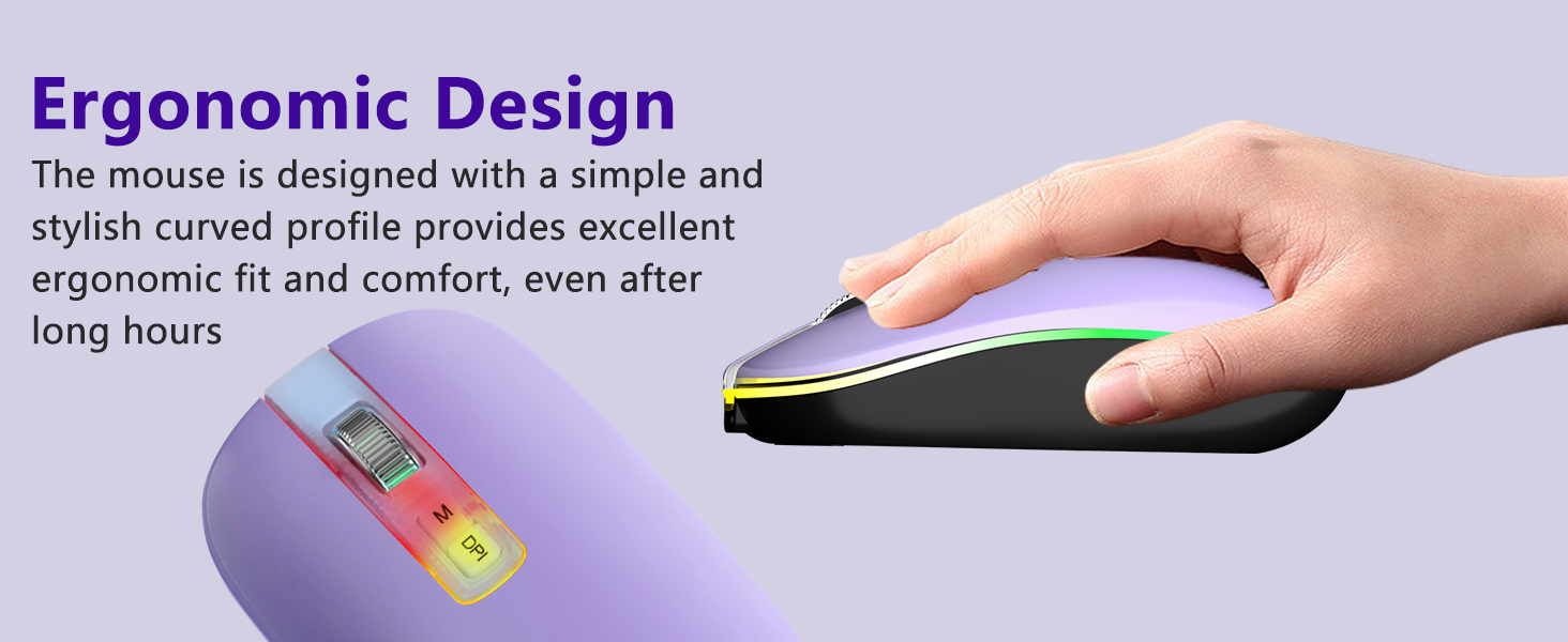 Ergonomic Ambidextrous Mouse usb mouse wireless