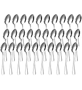 Suwimut 30 Pieces Demitasse Espresso Spoons, Mini Coffee Spoon, 4.4 Inches Stainless Steel Small ...