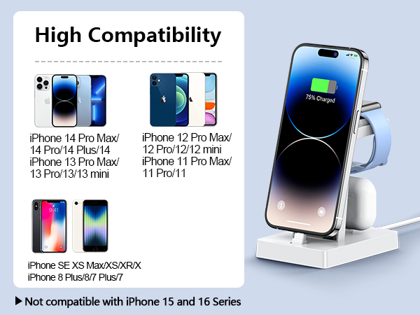 watch phone and airpod charger