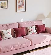 Modern Shag Area Rug, 4 x 6 Feet Pink Washable Rug for Living Room Bedroom, Soft Thick Fluffy Rug...