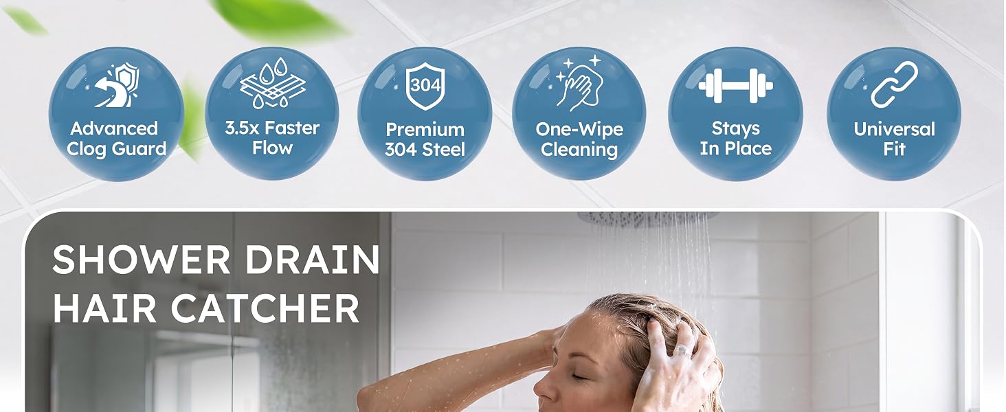 hair catcher shower drain