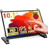 ROADOM Raspberry Pi Screen, 10.1’’ Touchscreen Monitor, IPS FHD 1024×600,Responsive and Smooth To...