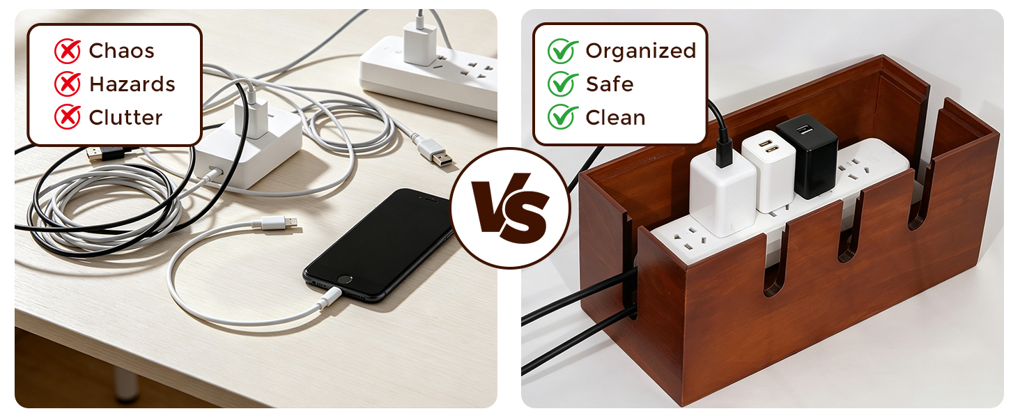 cable box organizer