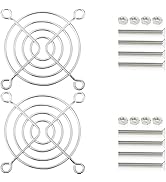 GDSTIME 2 Pack 60mm Computer Fan Finger Grills, Stainless Steel Protector Guard with Screws for 6...