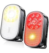 Cuvccn 500LM Ultra Bright Mini EDC Flashlight Rechargeable, 10 Modes Running Lights for Runners w...