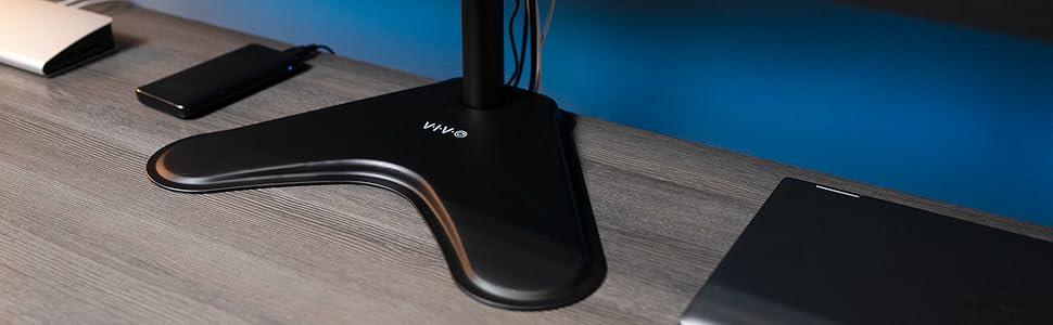 3 monitor freestanding mount