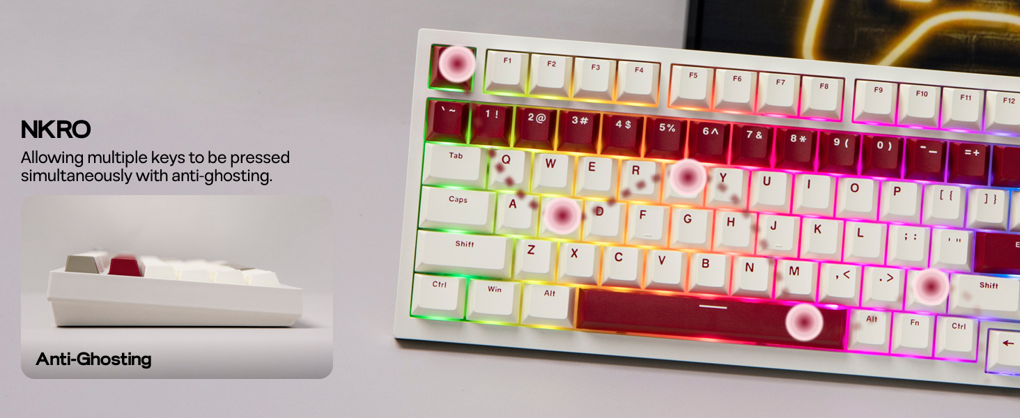 AK820 PRO Wireless Mechanical Gaming Keyboard with Screen