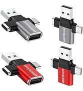 BUISAMG Data Blocker, 4-in-1 Universal USB Data Blocker, Protection from Illegal Downloading, Hac...