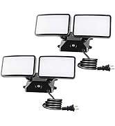 FAGUANGAO Dusk to Dawn LED Security Light,18W Plug in Flood Light Outdoor,5000k Daylight,1600lm, ...