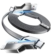 [Upgraded] 4-in-1 Long USB C Cable 60W 10FT Compatible with Lightning Cable [Fast Charging &amp; Data...