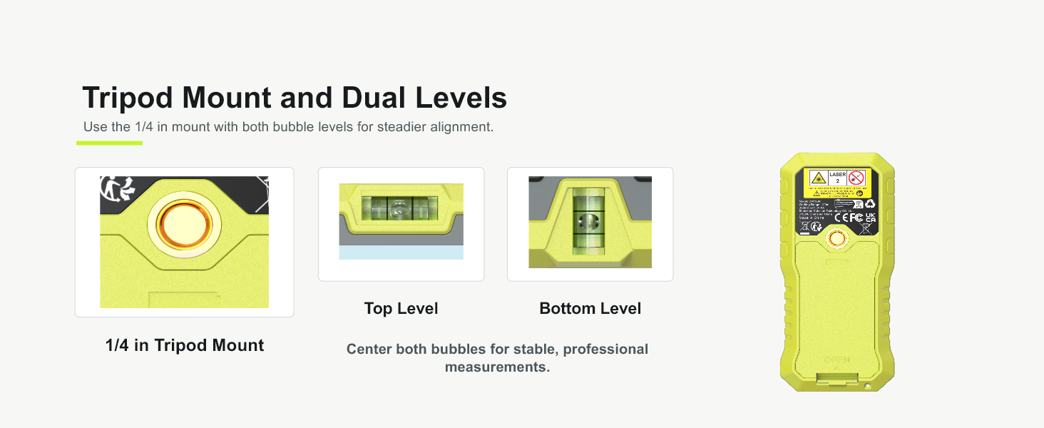 Tripod Mount and Dual Levels