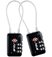 TSA Approved Luggage Travel Lock, Set-Your-Own Combination Lock for School Gym Locker, Luggage Su...