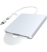 External CD DVD Drive, VersionTECH. USB C Type-c Ultra Slim Portable CD DVD DVD CD ROM Burner ...