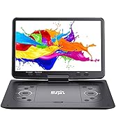 16.9''Portable DVD Player with 14.1''HD Large Screen,Kids DVD Players,Unique Extra Button Design,...